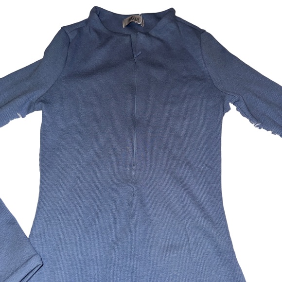 Oh Polly KOEN  Long Sleeve Mini Dress in Blue - Picture 4 of 4